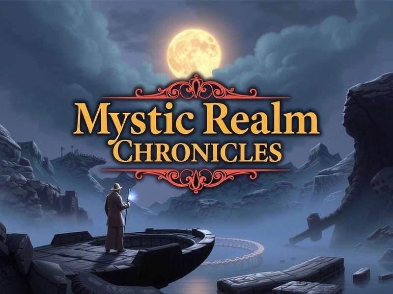 Mystic Realm Chronicles fantasy art showing warriors and mythical creatures in Indian setting